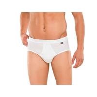 Schiesser Sportslips 2-pack met opening, wit - Essentials Feinripp 