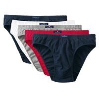 TOM TAILOR Slip »TOM TAILOR Herren Mini-Slip blau uni 5er Pack« (5-St)