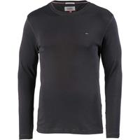 tommyjeans Slim fit longsleeve met ribstructuur