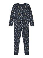 nameit NAME IT Biologisch Katoen Ruimteprint Pyjama Heren Blauw