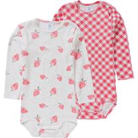 Body, Organic Cotton weiß/koralle Mädchen 