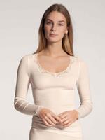 calida Richesse Lace Langarm-Shirt aus Wolle & Seide
