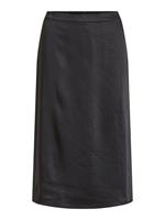 High-waist Middellange Rok Dames Zwart