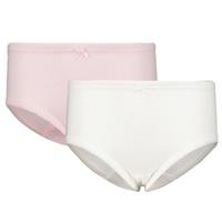 Hüftslips Doppelpack , Organic Cotton rosa/weiß 