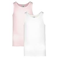 Sanetta Unterhemden Doppelpack , Organic Cotton rosa/weiß 