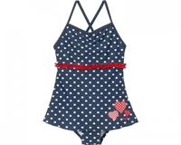 Playshoes badpak met rokje Hartjes Marine