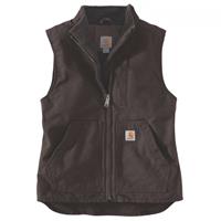 Carhartt - Women's Sherpa Lined Mock Neck Vest - Fleecebodywarmer, zwart