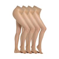 Camano Strumpfhose 4er-Pack Feinstrumpfhosen beige Damen 