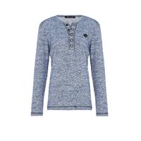 CIPO & BAXX LONG SLEEVE T-SHIRT Langarmshirts blau Herren 
