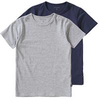 Minymo - Kid's Basic 32 -S/S (2-Pack) - T-shirt, blauw