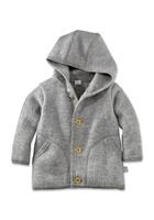 Baby Walkjacke aus Bio-Merinowolle – grau – 