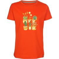 Elkline Kinder T-Shirt PLANTSAREFRIENDS für Mädchen rot Mädchen 