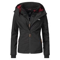 Marikoo dames tussenjas Erdbeere met dubbele kraag & fleecevoering