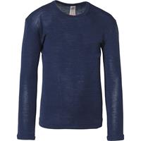 Engel - Kinder Unterhemd L/S - Merino-ondergoed, blauw/zwart