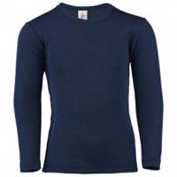 Engel - Kinder-Shirt L/S - Merino-ondergoed, blauw/zwart