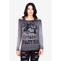 CIPO & BAXX Sweatshirt Sweatshirts anthrazit Damen 