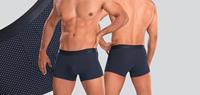 HOM Boxershort met elastische band met label, model 'Max'