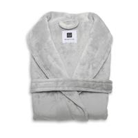 Zo! Home Flanel Fleece Badjas Cara - pearl grey