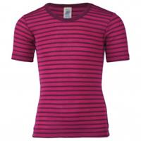 Engel - Kinder Unterhemd S/S - Merino-ondergoed, roze/purper