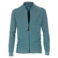 Casamoda Strickjacke uni Strickjacken türkis Herren 