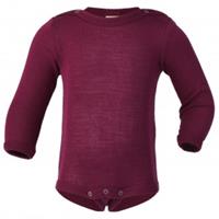 Engel - Baby-Body Langarm Mit Druckverschluss Schulter - Merino-ondergoed, purper