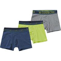 Sanetta Kinder 3er-Pack Boxershorts blau Junge 