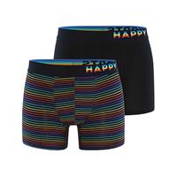 Happy Shorts 2-pack boxershorts heren pride regenboog gestreept