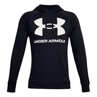 underarmour Under Armour ColdGear Rival Fleece Big Logo Hoodie schwarz/weiss Größe XXL