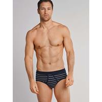 Schiesser Sportslips fijnrib 2-pack donkerblauw gestreept - Original Classics 