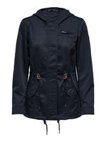 Canvas Parka Jas Dames Blauw