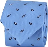 Suitable Krawatte Twill Paisley Blau -