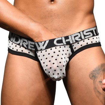andrewchristian Andrew Christian Almost Naked Sheer Dots Brief 