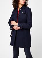 Tommy Hilfiger Langjacke "HERITAGE SINGLE BREASTED TRENCH", mti den typischen Trenchdetails & Tommy Streifen als Gürtelschlaufe