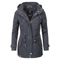 Marikoo lichte dames tussenjas met afneembare capuchon