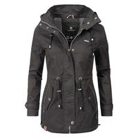 Marikoo lichte dames tussenjas met afneembare capuchon