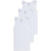 Sanetta Unterhemden 3er-Pack für Jungen, Organic Cotton weiß Junge 