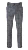 Alberto Chino Lou Ceramica Soft Check Ruit Grijs  