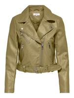 Biker Imitatieleren Jack Dames Green