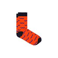 Barbiano - Herensokken - Print - Oranje - Lichte stretch