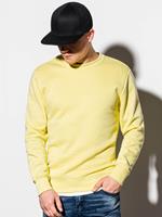Heren sweater effen | klassiek | Basic | Moda Italia fashion | geel, 