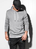 Ombre - Basicitalia - Herenhoodie - Grijs - Kangaroezak