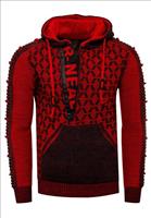 Rusty Neal Trui - Hoodie - Winter -  - Italia Mode - Rood, 