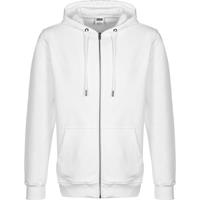 Urban Classics Hooded Zipper Basic Terry Zip Sweatjacken weiß Herren 