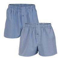 Living Crafts Boxer-Shorts, 2er-Pack Boxershorts denim Herren 