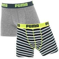 Puma Kinder Boxershorts Doppelpack grau/gelb Junge 