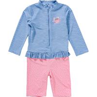 Playshoes UV-beschermend eendelig pak kanker blauw-roze