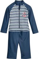 Playshoes zwempak lange mouw Anker Marine Wit