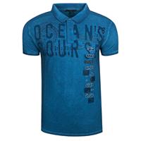 RUSTY NEAL Polo-Shirt Poloshirts petrol Herren 