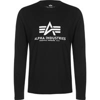 Alpha industries Longsleeve Basic Langarmshirts schwarz Herren 