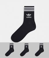 adidasoriginals adidas Originals Socken Mid Cut Crew 3er-Pack - Schwarz/Weiß